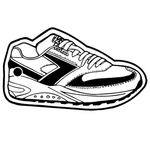 Key Tags - Soft Vinyl - Stock Shape Collection- Running Shoe