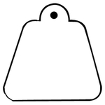 Key Tags - Soft Vinyl - Stock Shape Collection - Trapezoid