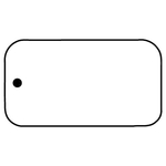 Key Tags - Soft Vinyl - Stock Shape Collection - Rectangle