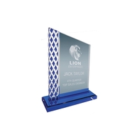 8" Blue Unite Diamond Ice Acrylic Award... from ASI 74601 Calico