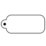 Key Tags - Soft Vinyl - Stock Shape Collection - Rectangle