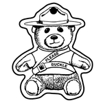 Key Tags - Soft Vinyl - Stock Shape Collection - Bear w/ Hat