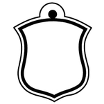 Key Tags - Soft Vinyl - Stock Shape Collection - Shield