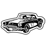 Key Tags - Soft Vinyl - Stock Shape Collection - Corvette