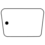 Key Tags - Soft Vinyl - Stock Shape Collection - Trapezoid