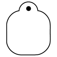 Key Tags - Soft Vinyl - Spot Color Screen Print -... from ASI 80210 Quikey...