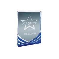 6" x 8" Blue Rectangle Soaring Acrylic Award