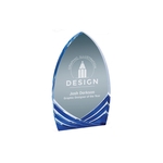 8" Blue Cathedral Soaring Acrylic Award