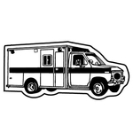 Key Tags - Soft Vinyl - Stock Shape Collection - Ambulance