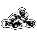 Key Tags - Soft Vinyl - Stock Shape Collection - Go Cart