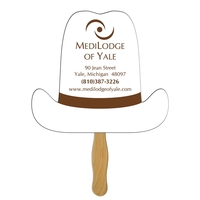 1 Gallon Hat Hand Fan Full Color (1 Side)... from ASI 67620 Lion Circle Corp