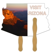 Arizona State Shape Hand Fan Full Color (2 Sides)... from ASI 67620 Lion...