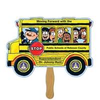 Bus Hand Fan Full Color (1 Side)