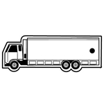 Key Tags - Soft Vinyl - Stock Shape Collection- Moving Truck