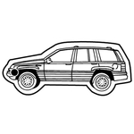 Key Tags - Soft Vinyl- Stock Shape Collection- Jeep Cherokee