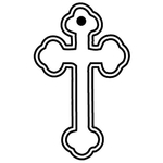 Key Tags - Soft Vinyl - Stock Shape Collection - Cross