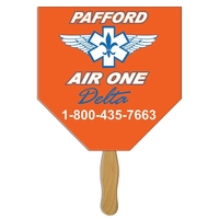 Home Plate Hand Fan Full Color (1 Side)