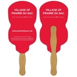 Neon Light Bulb Hand Fan Full Color (2 Sides)