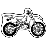 Key Tags - Soft Vinyl - Stock Shape Collection - Motorcycle