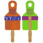 Paint Brush Hand Fan Full Color (2 Sides)