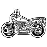 Key Tags - Soft Vinyl - Stock Shape Collection - Motorcycle