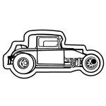 Key Tags - Soft Vinyl - Stock Shape Collection - Classic Car