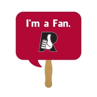 Square Thought Bubble Hand Fan Full Color (1 Side)