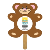 Teddy Bear Hand Fan Full Color (1 Side)... from ASI 67620 Lion Circle Corp