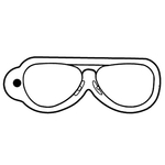 Key Tags - Soft Vinyl - Stock Shape Collection - Glasses
