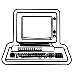 Key Tags - Soft Vinyl - Stock Shape Collection - Computer