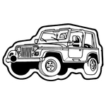 Key Tags - Soft Vinyl - Stock Shape Collection - Jeep
