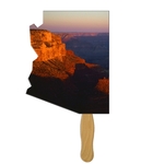 Arizona State Shape Hand Fan Full Color (1 Side)