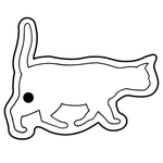 Key Tags - Soft Vinyl - Stock Shape Collection - Cat