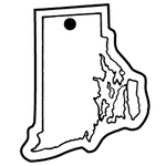 Key Tags - Soft Vinyl- Stock Shape Collection - Rhode Island