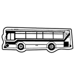 Key Tags - Soft Vinyl - Stock Shape Collection - City Bus