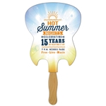 Electric Guitar Hand Fan Full Color (1 Side)