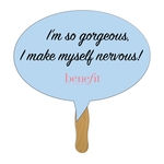 Thought Bubble Hand Fan Full Color (1 Side)