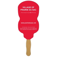 Neon Light Bulb Hand Fan Full Color (1 Side)