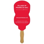 Neon Light Bulb Hand Fan Full Color (1 Side)