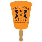 Cup Hand Fan Full Color (1 Side)