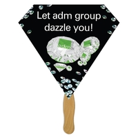 Diamond Hand Fan Full Color (1 Side)... from ASI 67620 Lion Circle Corp