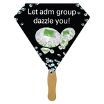 Diamond Hand Fan Full Color (1 Side)