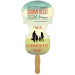 Violin Hand Fan Full Color (1 Side)