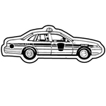 Key Tags - Soft Vinyl - Stock Shape Collection - Police Car