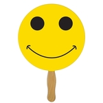 Smiley Face Hand Fan Full Color (1 Side)