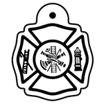 Key Tags - Soft Vinyl- Stock Shape Collection- Maltese Cross