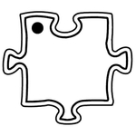Key Tags - Soft Vinyl- Stock Shape Collection - Puzzle Piece