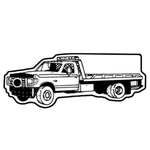Key Tags - Soft Vinyl - Stock Shape Collection - Tow Truck