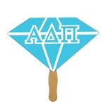 Diamond Hand Fan Full Color (1 Side)