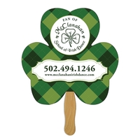 Shamrock Hand Fan Full Color (1 Side)